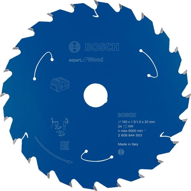 Akku-Kreissägeblatt Expert for Wood, 160 x 1,5/1 x 20, 24 Zähne - Bosch