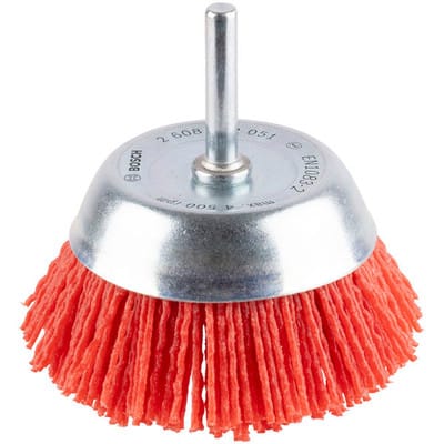 Bosch - Topfbürste, Nylonborste mit Korund, 75 mm, 1,1 mm, 4500 u/ min