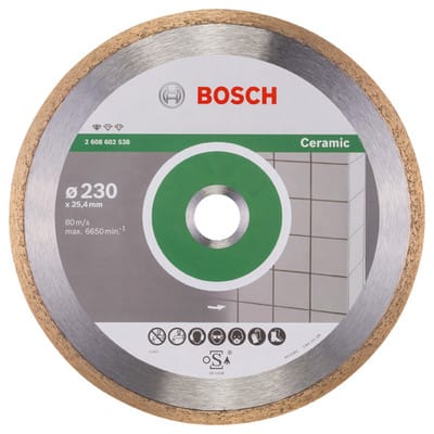 Diamanttrennscheibe Standard for Ceramic, 230 x 25,40 x 1,6 x 7 mm -2608602538 - Bosch