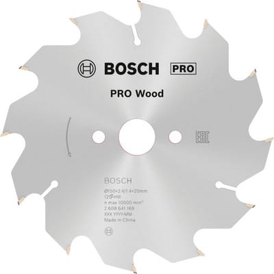 Pro Wood Kreissägeblatt, 150 x 2,4 x 20 mm, T12 - Bosch