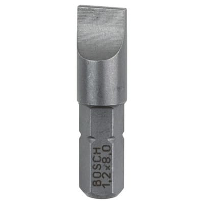 Bosch 3x Schrauberbit Extra-Hart, S 1,2 x 8,0, 25 mm - 2607001468