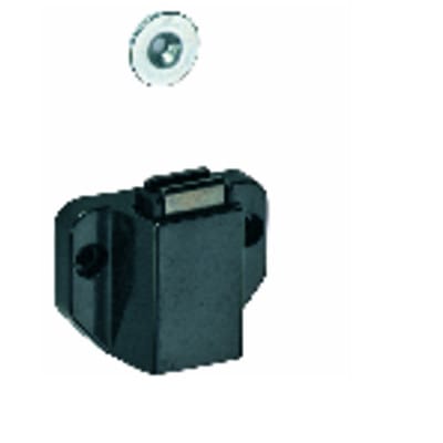 Hettich - Druckmagnetschnäpper D7/GP9 l schwarz , Haftkraft 7-11N,Hub 8mm