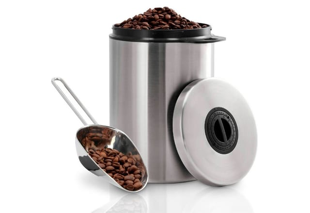 Xavax Modèle Kaffeedose Silber modernes Design 1 kg