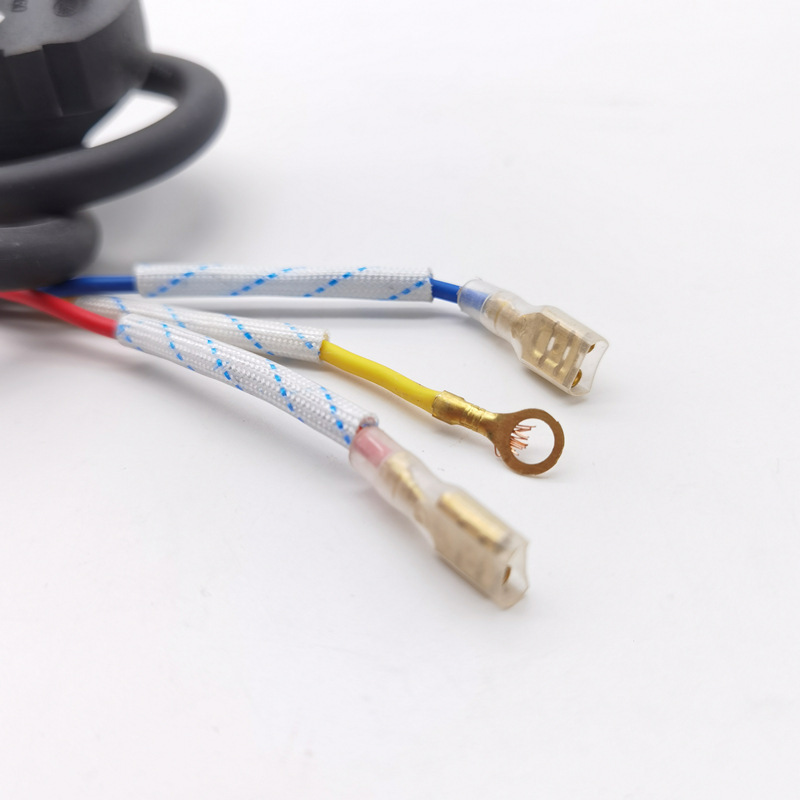 Elektrokochfeldkabel, Dreiadriges Netzkabel Mit Erdungsdraht, Hochleistungs-anschlusskabel Aus Reinem Kupfer Mit Drei Steckern Und Kartensteckplatz.