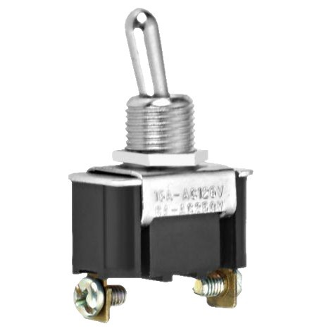 Kippschalter, Drei Pins, Zwei Positionen, Mts102, Hebel, 6a 125v, Zwei Positionen, Drei Pins, 3a 250v, Selbstverriegelnd, Selbstrückstellend.