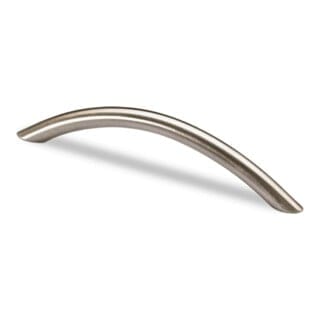 Hettich - Griff Nicia, •–• 96, l 112 mm, h 30 mm, ø 10 mm Edelstahl Optik geb.