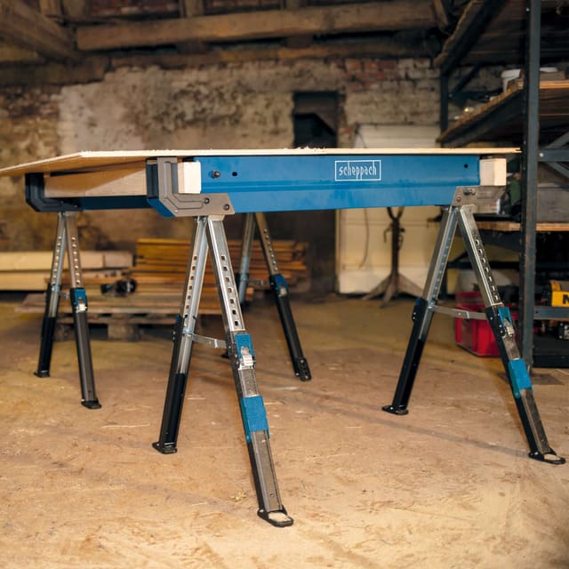 Scheppach - Sägebock MWB600 Sägehilfe Säge Gestell Holzschneidebock 2 Stück Set