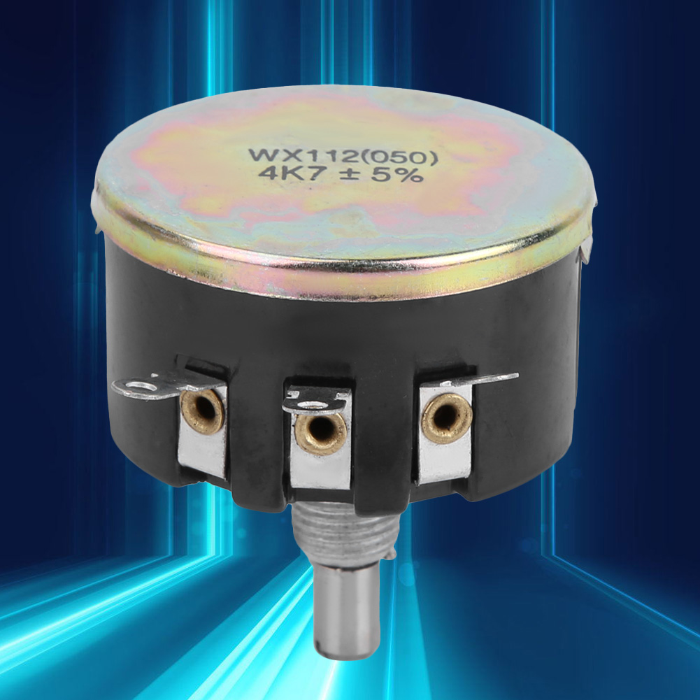Spiralpotentiometer Mit Einzelner Drehscheibe, Wx112(050), 4,7 Kω, Leistung 5 W
