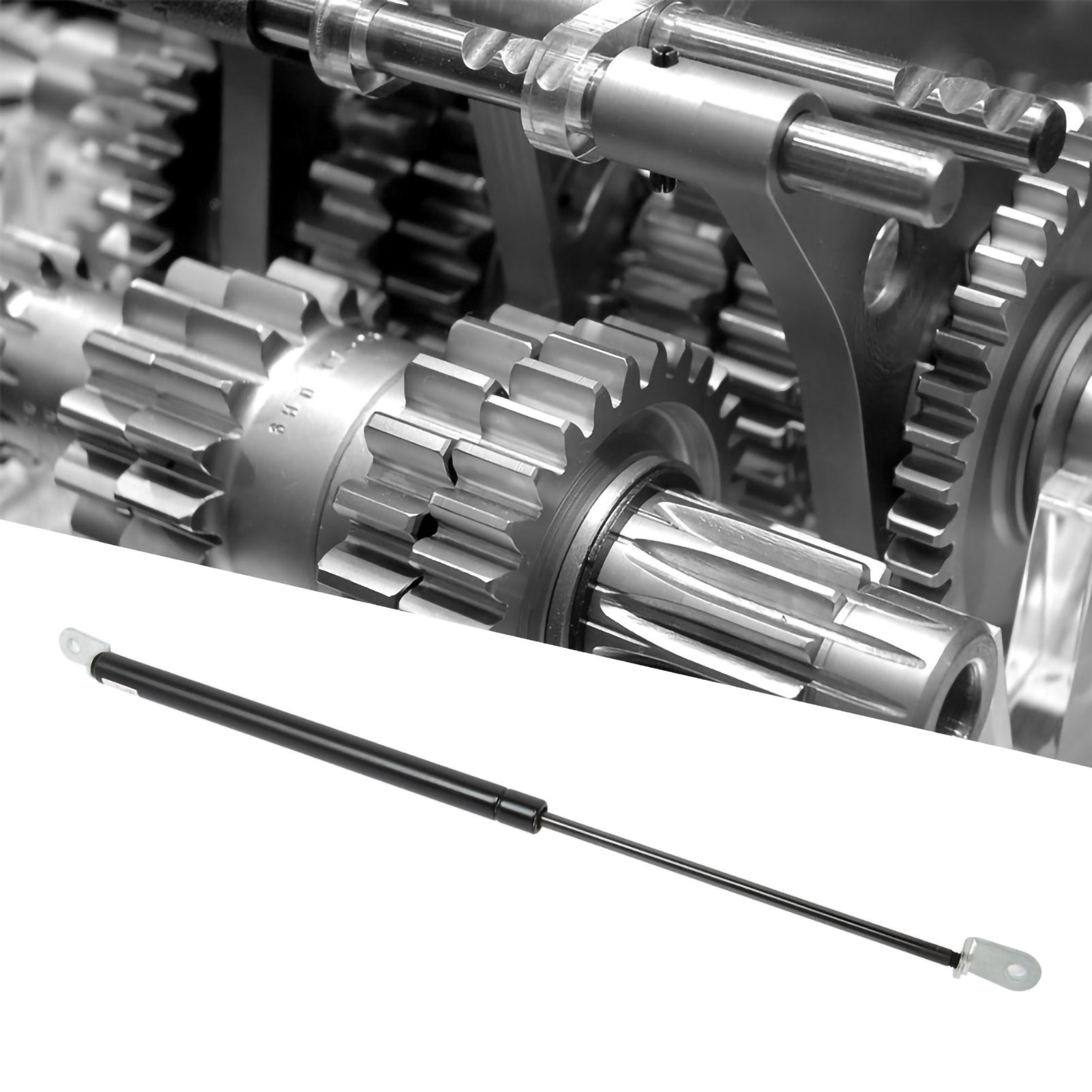Hydraulische Gasfeder Zum Anheben Des Deckels, Achsabstand 500 Mm, Hub 200 Mm, Druck 100 N (einseitiger Anschluss)