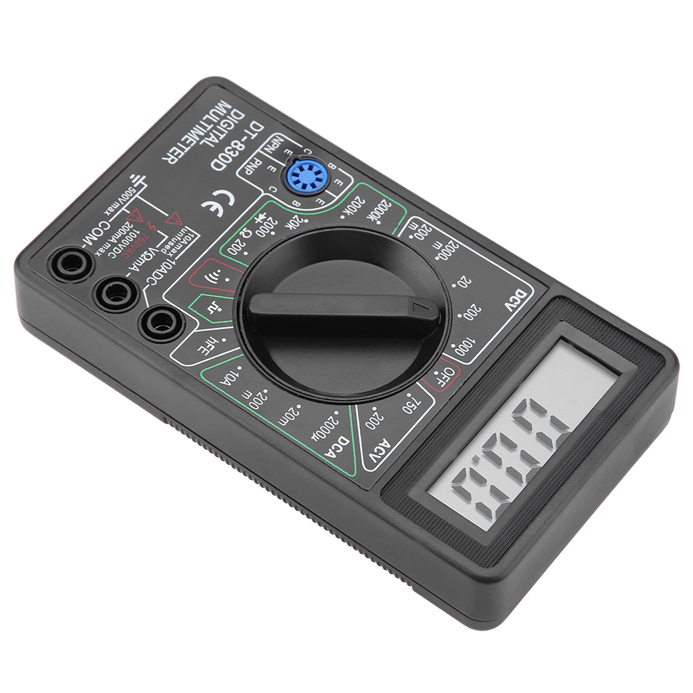 Dt830d Mini-digitalmultimeter Mit Lcd-anzeige, Voltmeter, Amperemeter Und Ohmmeter – Tester.