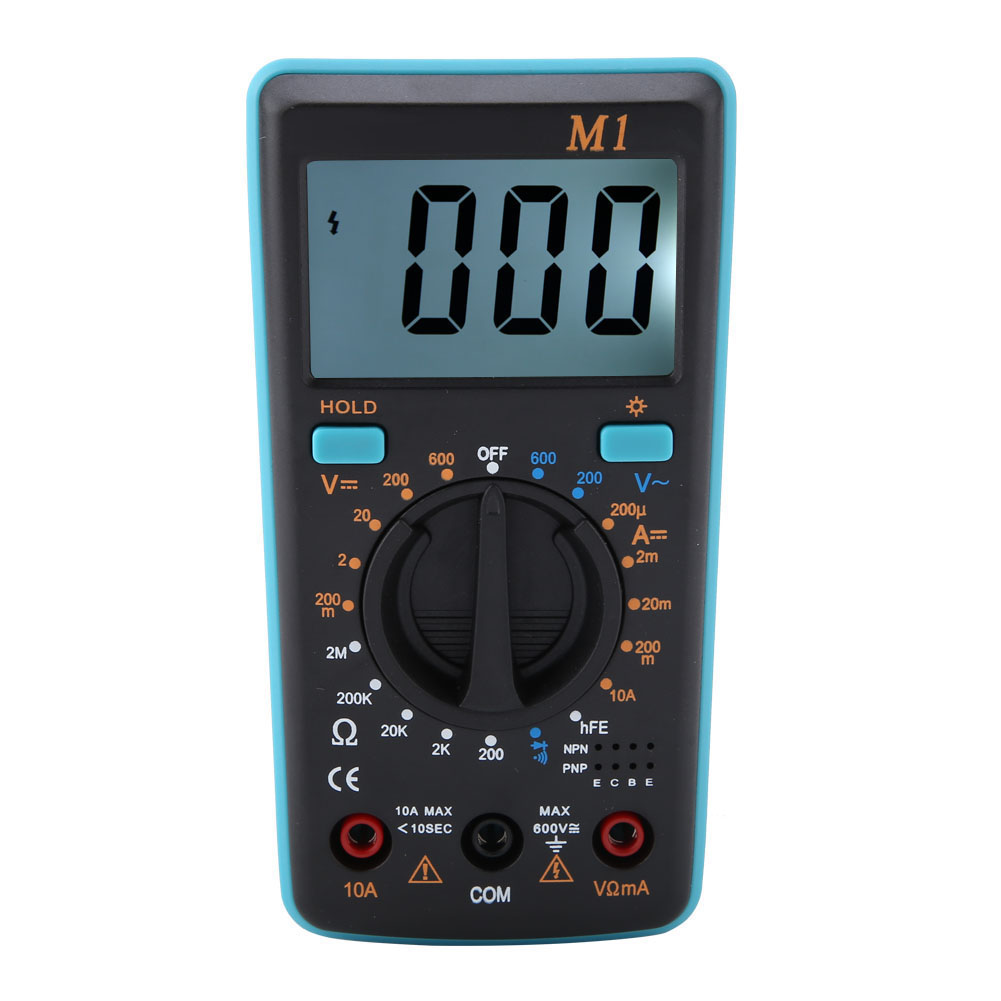 Aneng M1dc/ac Spannungs-, Strom- Und Widerstandsmessgerät Digitalmultimeter 0℃-50℃ (blau)