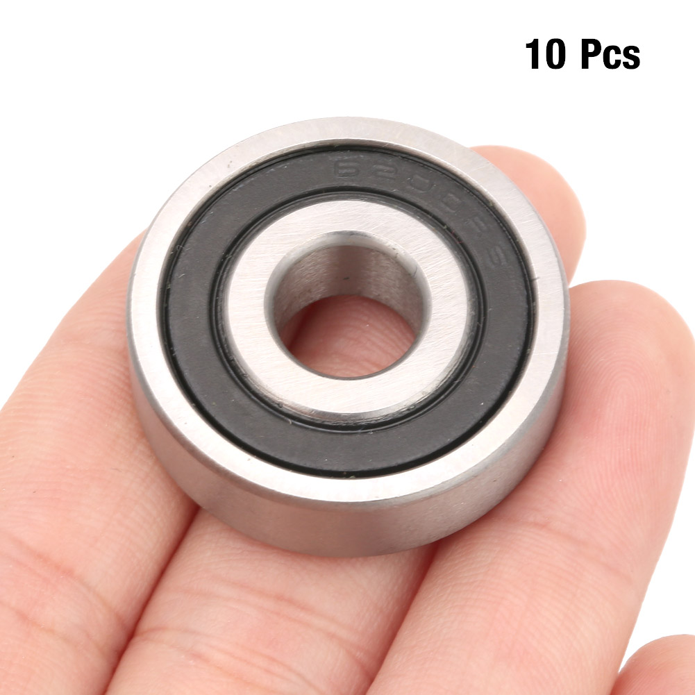10 Stück 6200rs Wälzlagerstahl Rillenkugellager 10 Mm