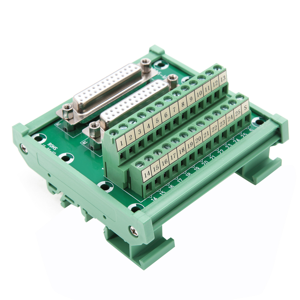 Db25-m6 Doppelkopf-din-schienen-schnittstellenmodul-klemmenblock Für Leiterplatten