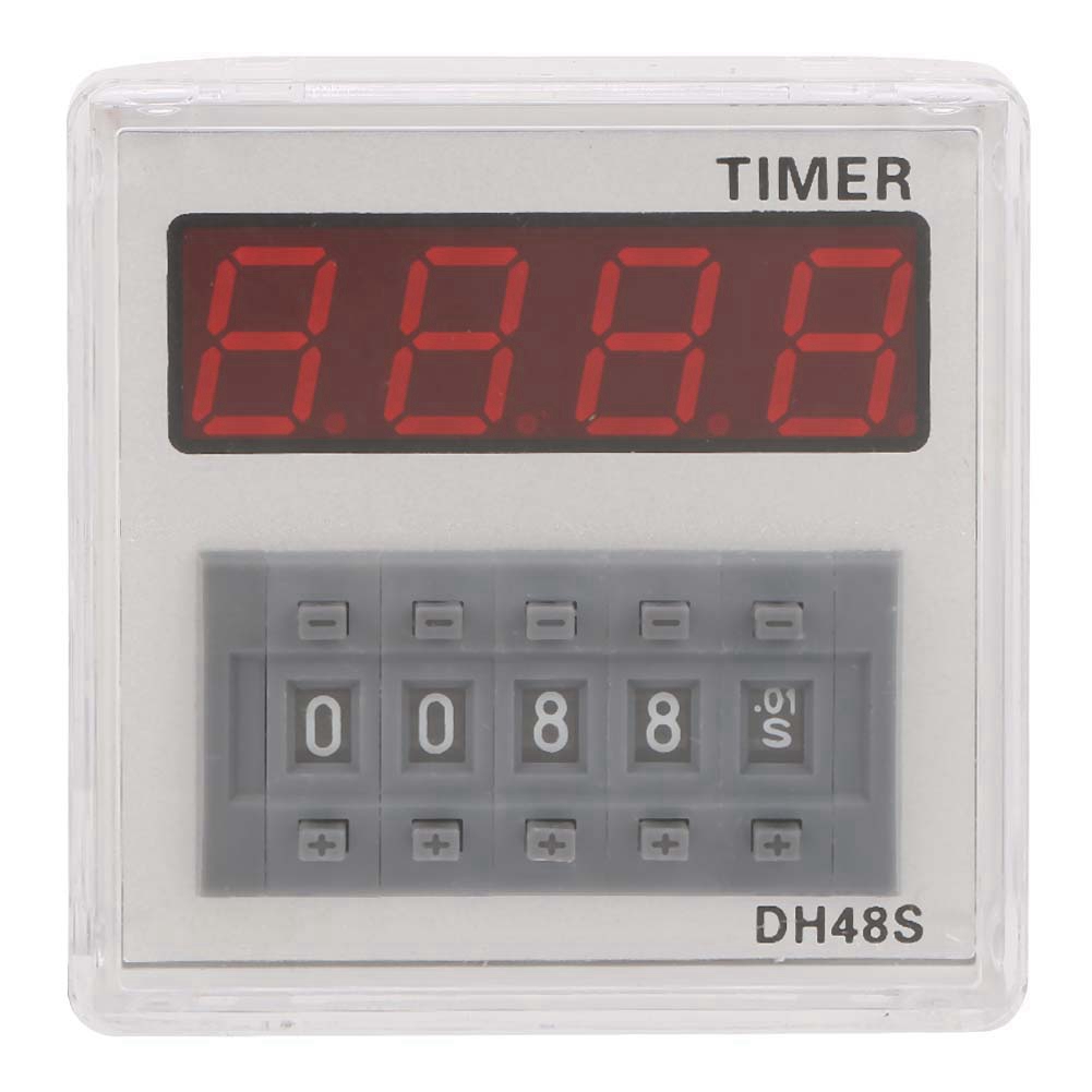 Dh48s-2z Lcd-anzeige, Timer Mit Verzögerung, 220 V Wechselstrom, 0,01 Sekunden – 9999 Stunden