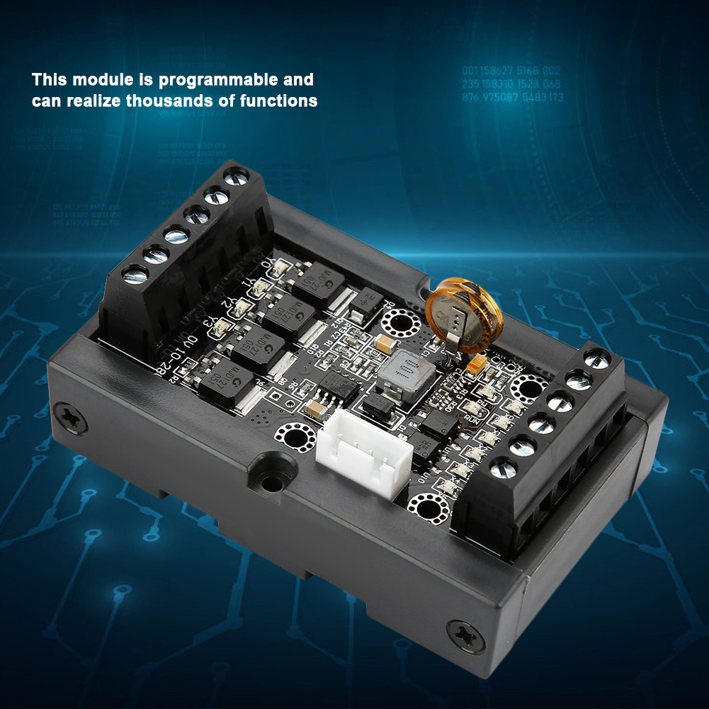 Industrielle Sps-steuerplatine Fx1n-10mt Programmierbares Relaisverzögerungsmodul Mit Gehäuse