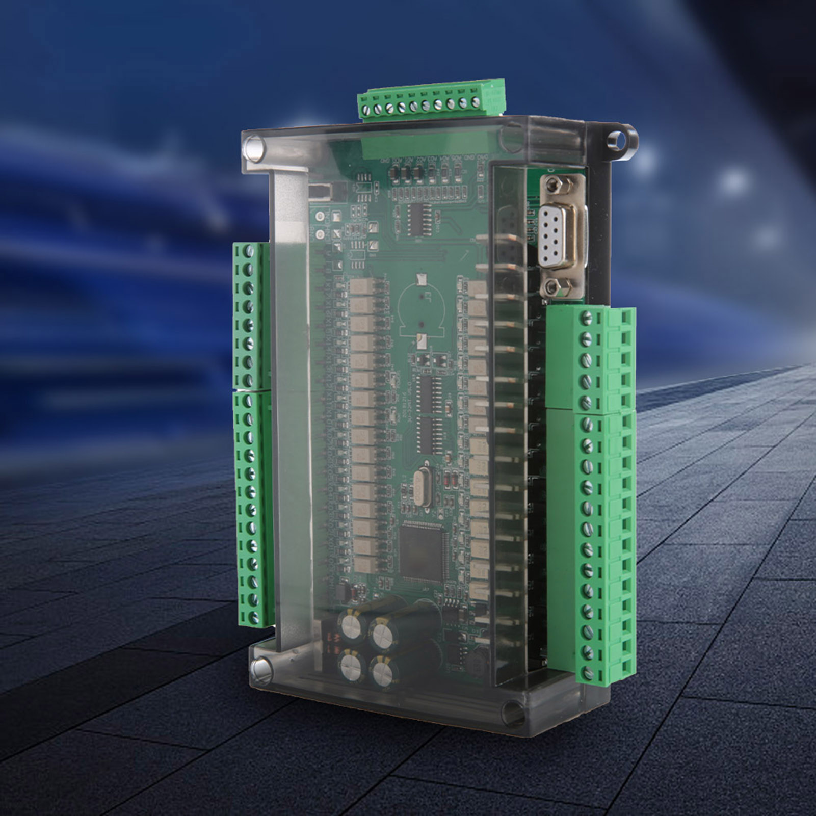 Industriesteuerkarte Fx3u-32mt, Hochgeschwindigkeit, 16 Eingänge, 16 Ausgänge, 24 V, 1 A
