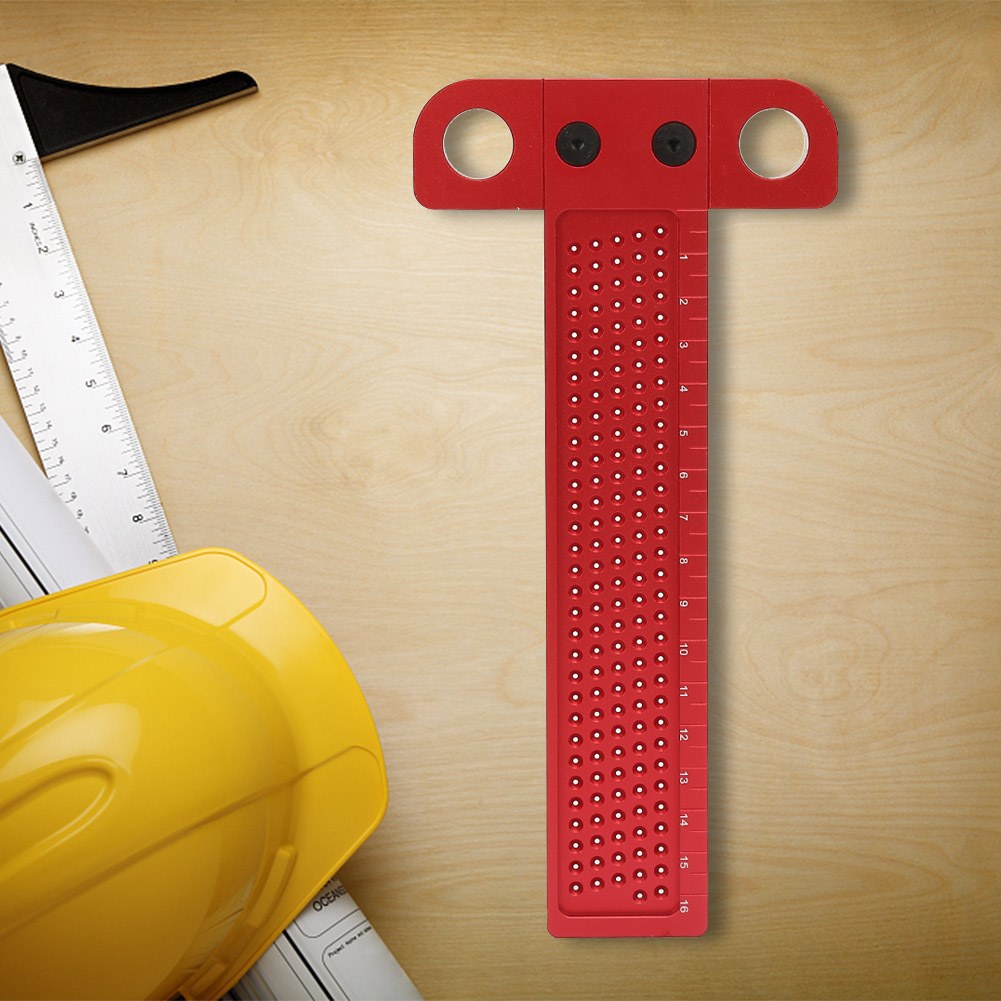 T-förmiger Winkelmesser Aus Aluminiumlegierung Für Die Holzbearbeitung, Zeichenstift, Mess- Und Markierungswerkzeug Für Schreinerarbeiten (t-160)