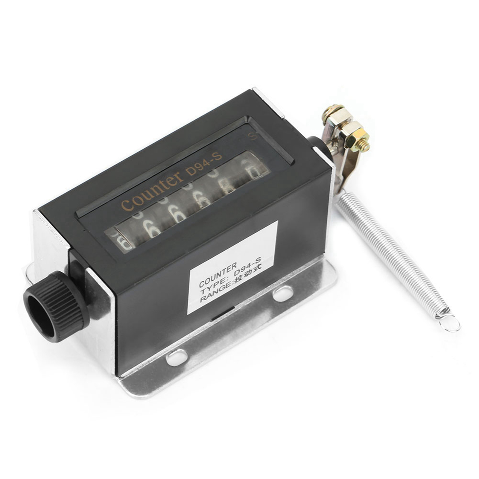 D94-s 6-stelliger, Rückstellbarer Mechanischer Zugzähler 0-999999