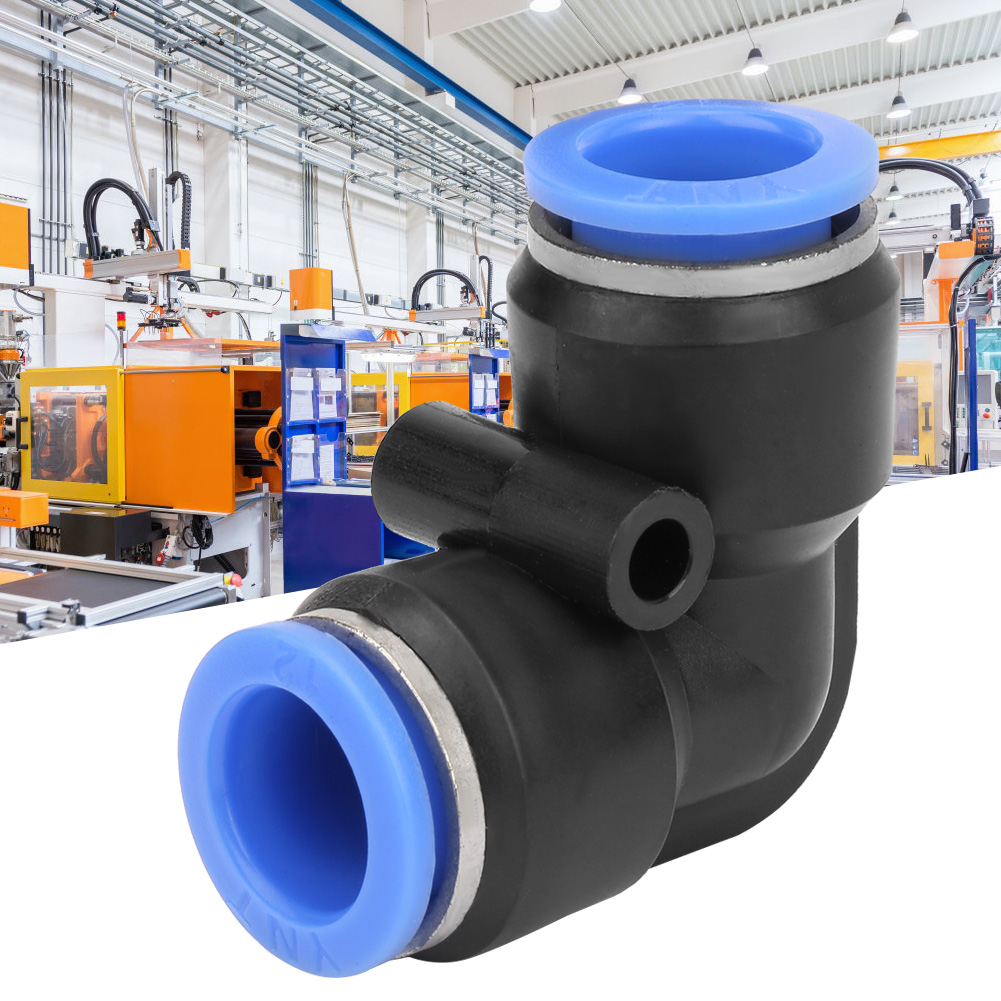 10 Stück Kunststoff-winkelverbinder Für Druckluftschläuche, Verbinder Pv-12 (12 Mm)