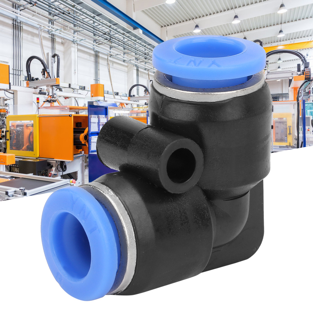 10 Stück Kunststoff-winkelverbinder Für Druckluftschläuche, Verbinder Pv-8 (8 Mm)