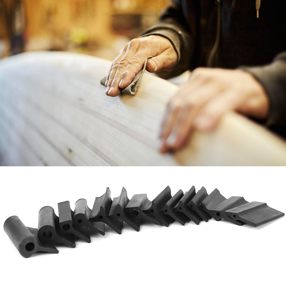 14-teiliges Schleifklotz-set, Gummischleifmatte, Flexible Konturpolierpads, Holzbearbeitungswerkzeuge