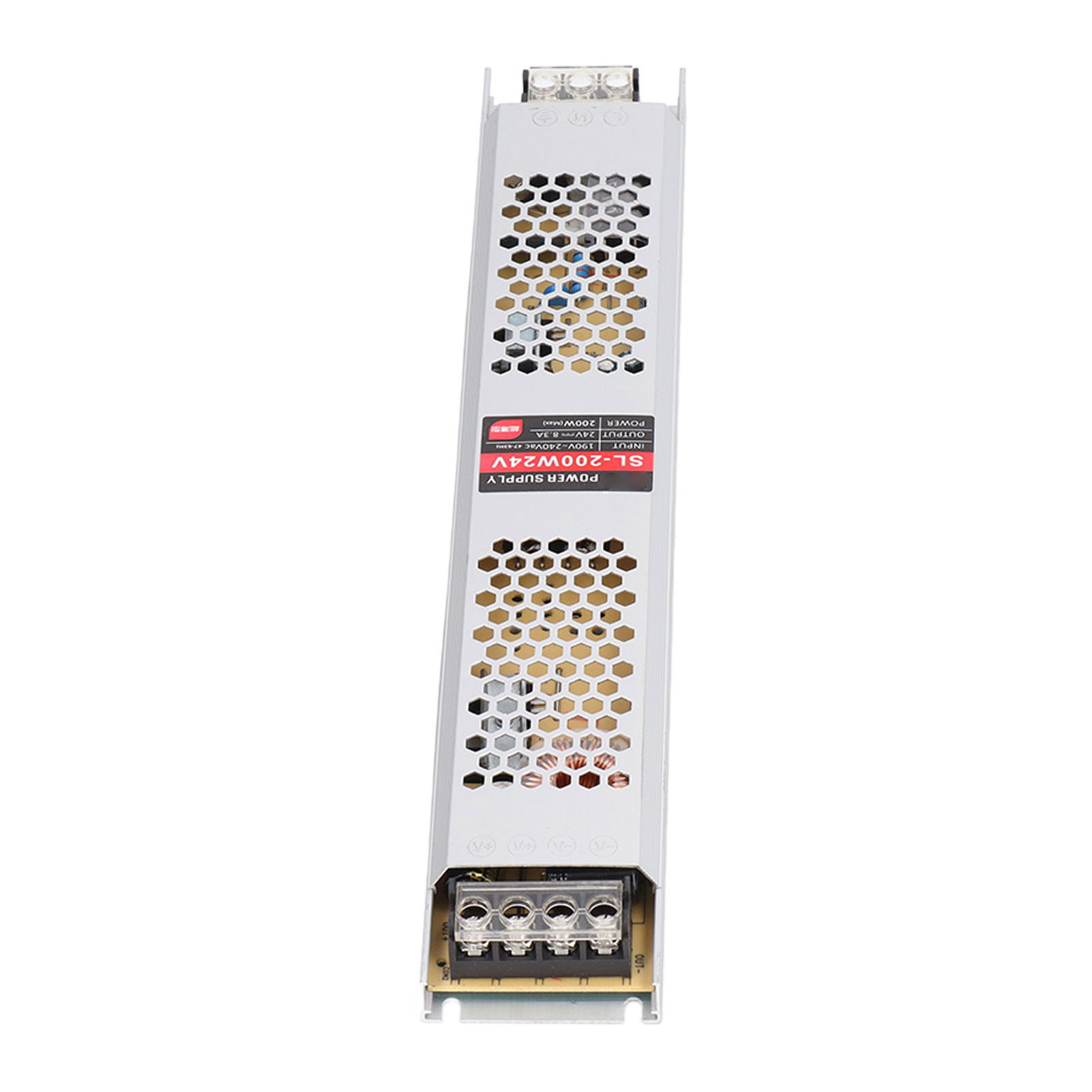 24-v-netzteiltransformator, 200-w-ultraflacher Led-treiber, Bienenkorbkühlung, Spannungswandler, 190–240-v-eingang