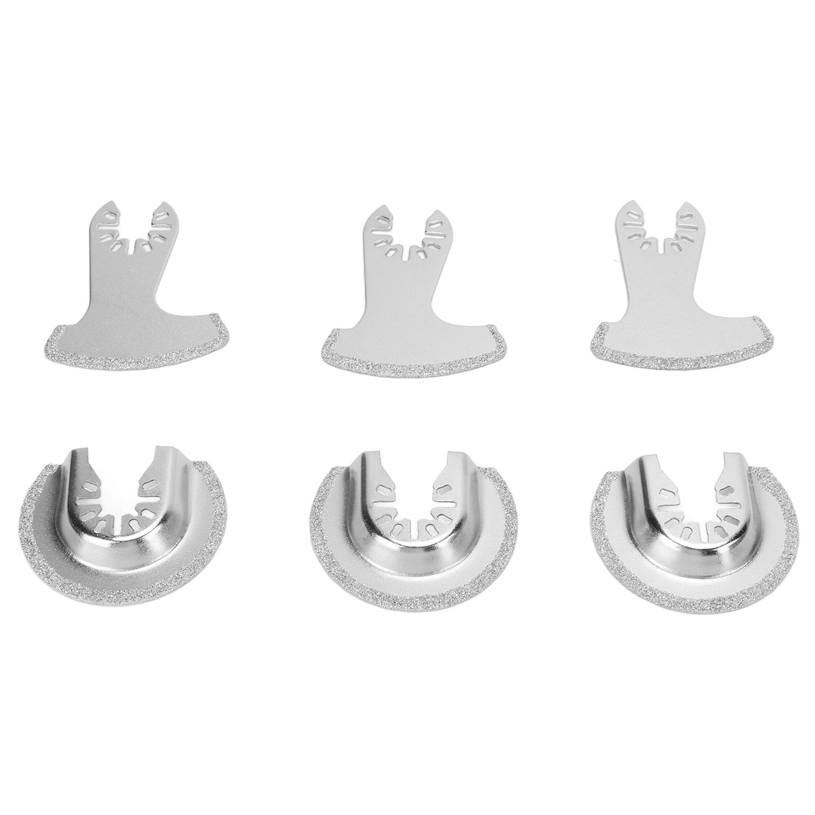 6-teiliges Set Oszillierender Diamant-segmentsägeblätter Für Die Holzbearbeitung, Hartmetall, Multifunktional