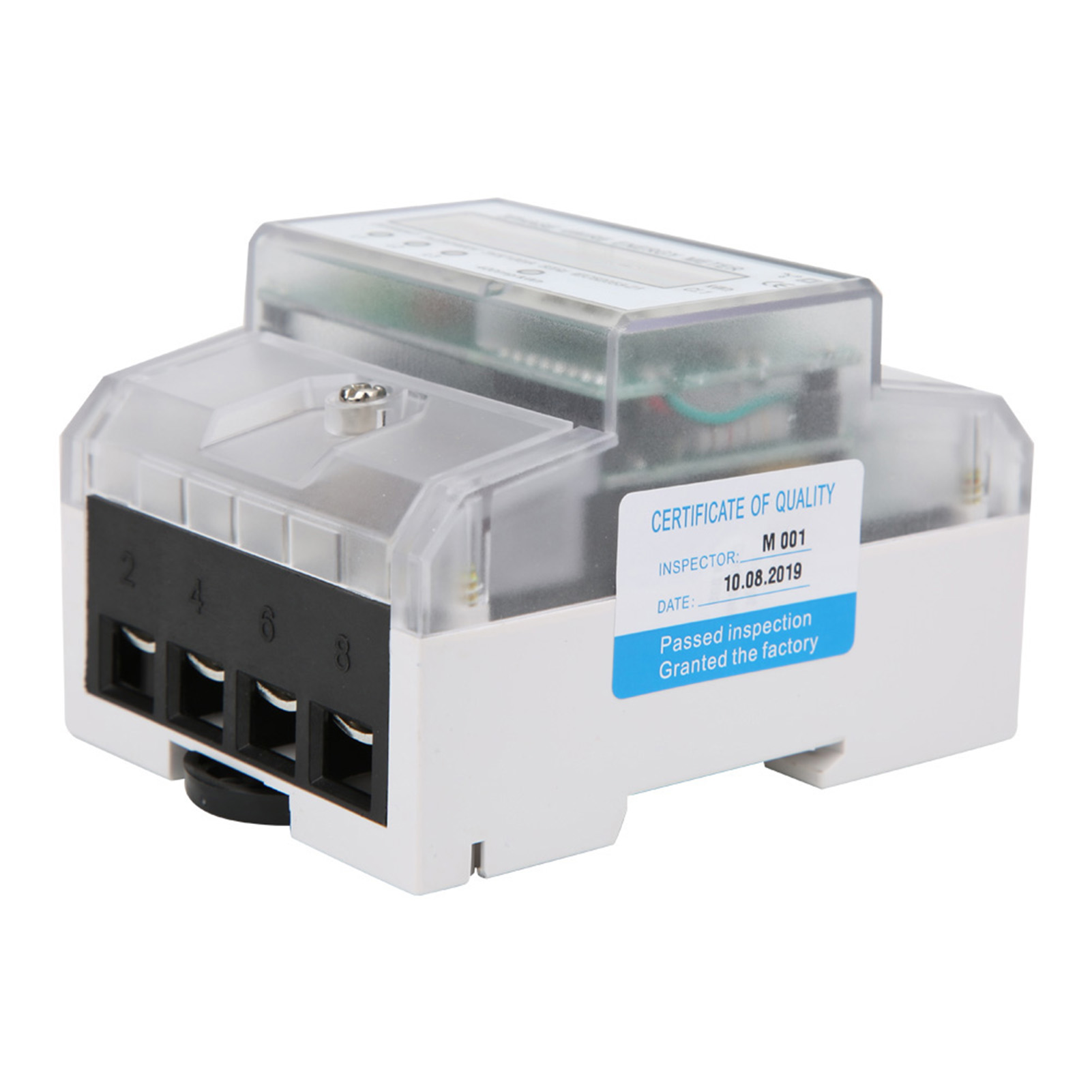 Dds024t 3-phasen-4p-elektronikzähler 380v Lcd-digitalanzeige Für Din-schiene Mit Transparenter Abdeckung