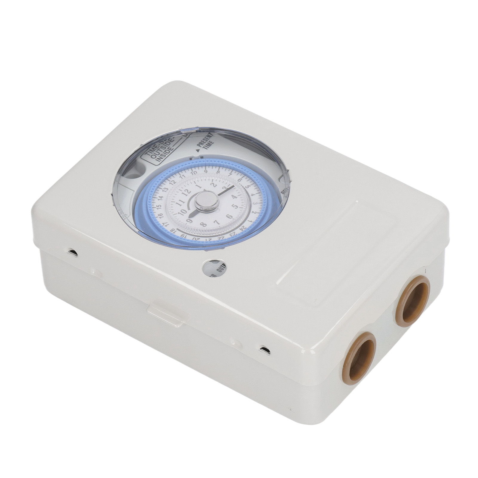 Mechanischer Zeitschalter, 24 Stunden, Abs-aluminiumlegierung, Energiesparend, Präziser Timer, Wechselstrom 100–240 V