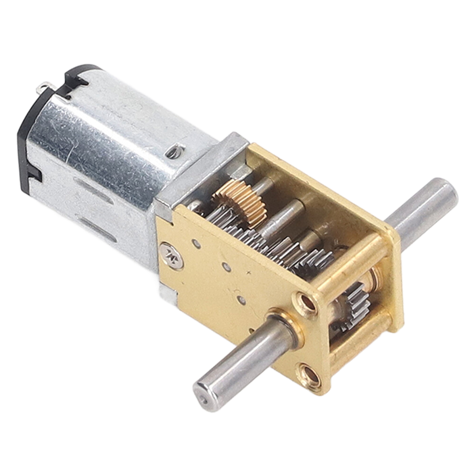 Zweiwellen-schneckengetriebemotor, Mikrobürstenmotor Mit Halterung, 53 U/min, Langsam Laufender Motor, 12 V Dc, 1218-n20