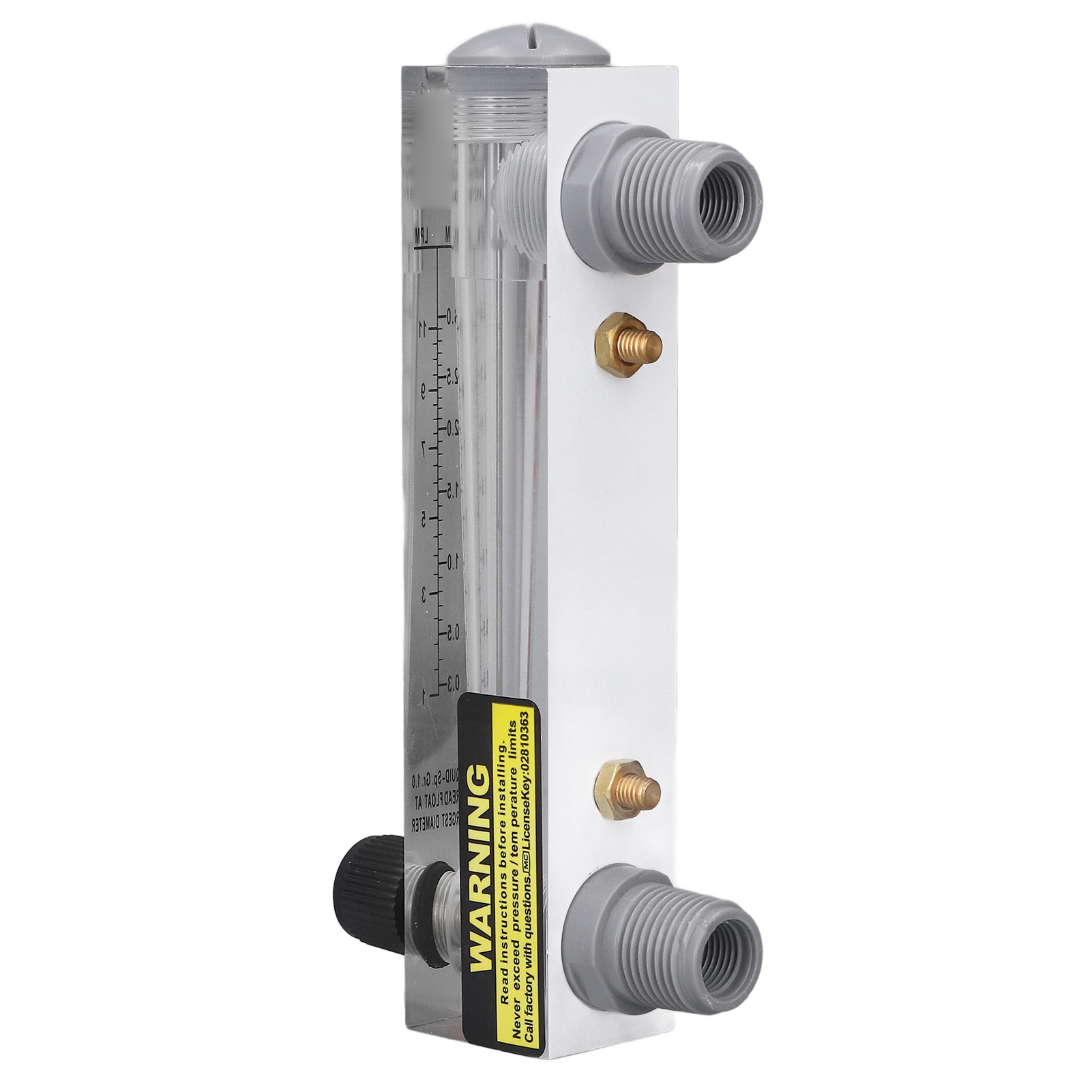Einstellbarer Flüssigkeitsdurchflussmesser Aus Transparentem Acrylglas, Zur Schalttafelmontage, Wasserdurchflussmesser 0,3–3 Gpm