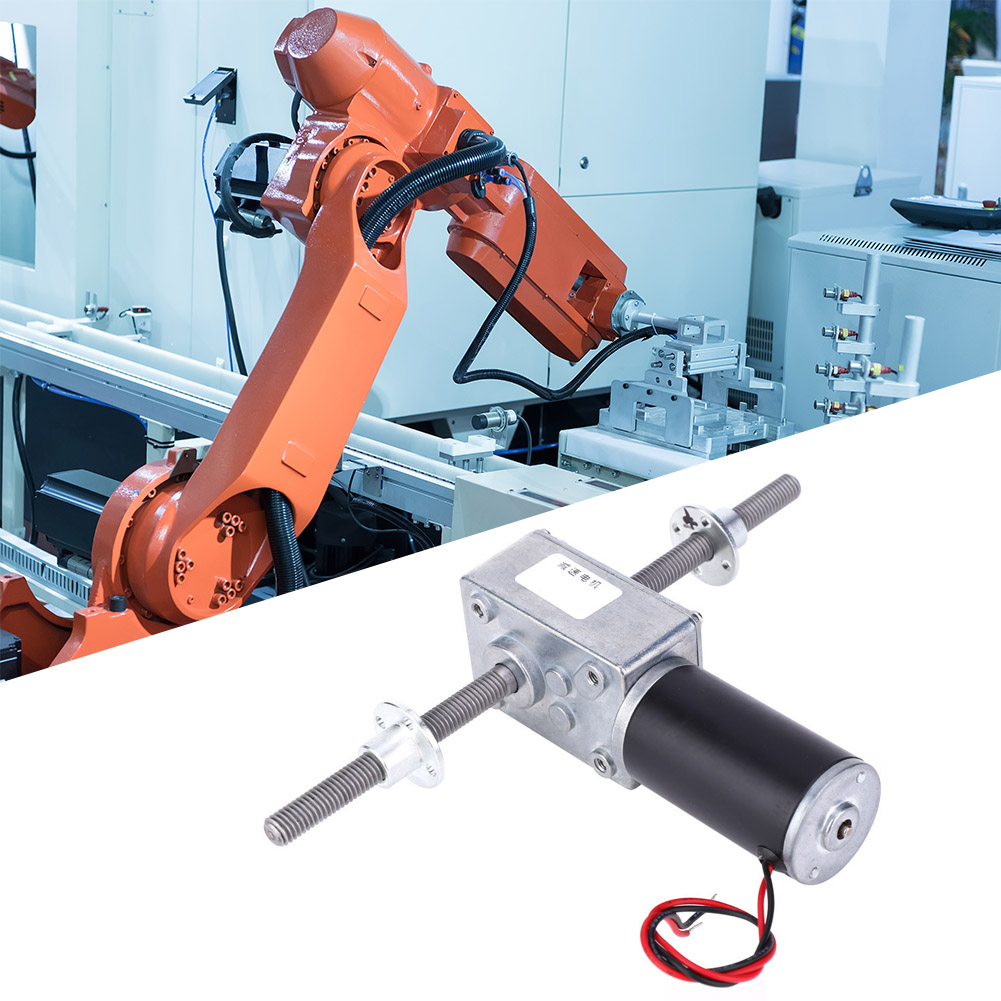 Schneckengetriebemotor M8 Links-/rechtsgewinde, Zweiwellen-getriebemotor Mit Flansch, Untersetzungsverhältnis 290