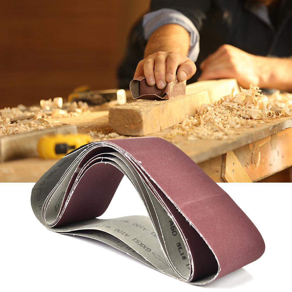 6 Stück 915x100 Mm Schleifbänder Für Bandschleifer, Körnungen 60/80/100/120/150/180