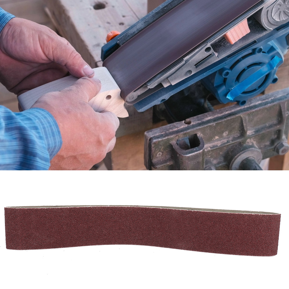 10 Stück 27x2 Zoll Aluminiumoxid-schleifbänder, 686x50mm Schleifband Für Holz Und Weichmetall (120)