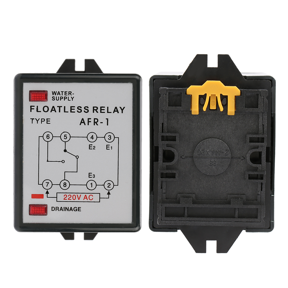 Afr-1 Ac 220v Flüssigkeitsstandregler-relais Wasserstandschalter (schwarz)