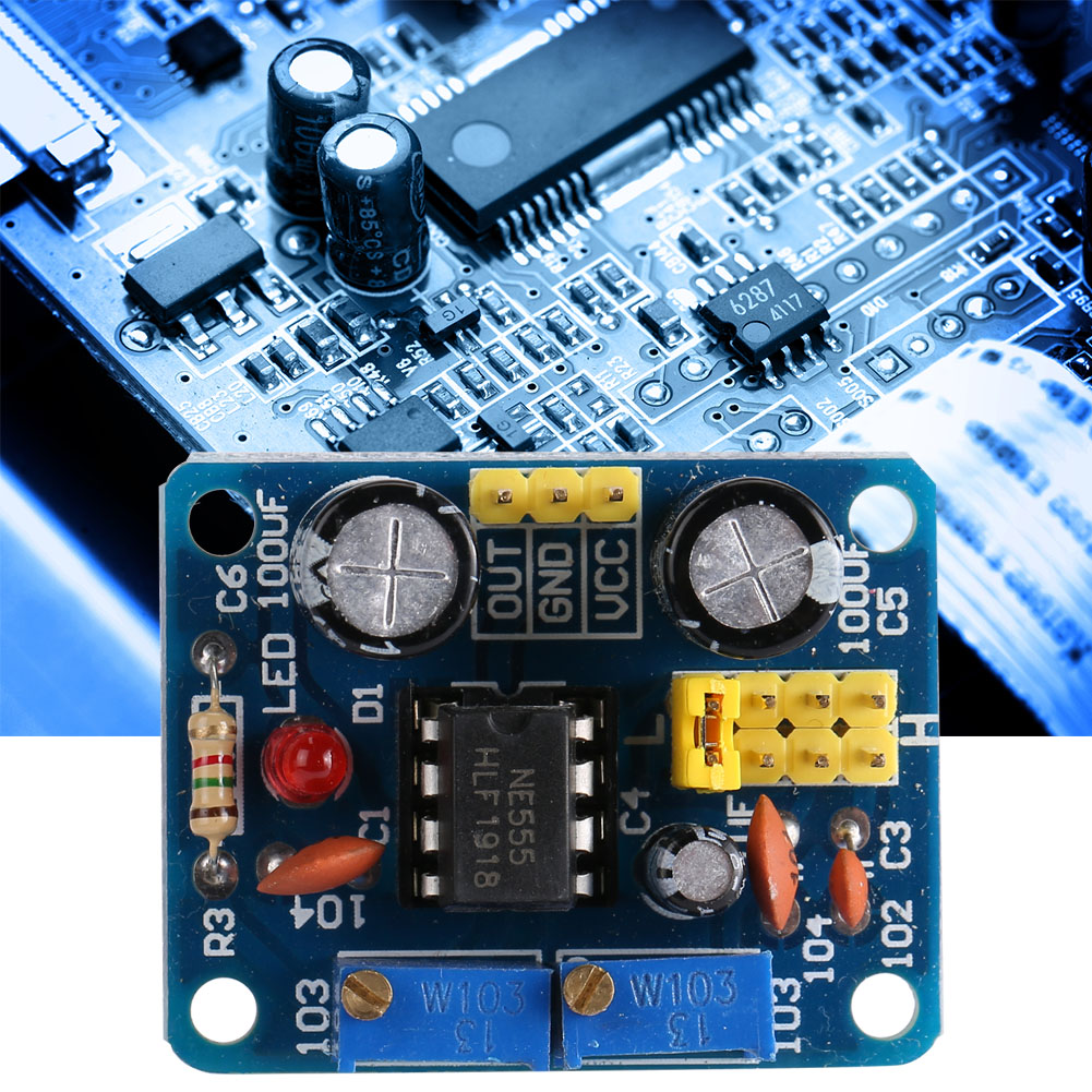 Ne555 Impulsfrequenzgenerator Mit Einstellbarem Tastverhältnis – Signalgenerator-platinenmodul