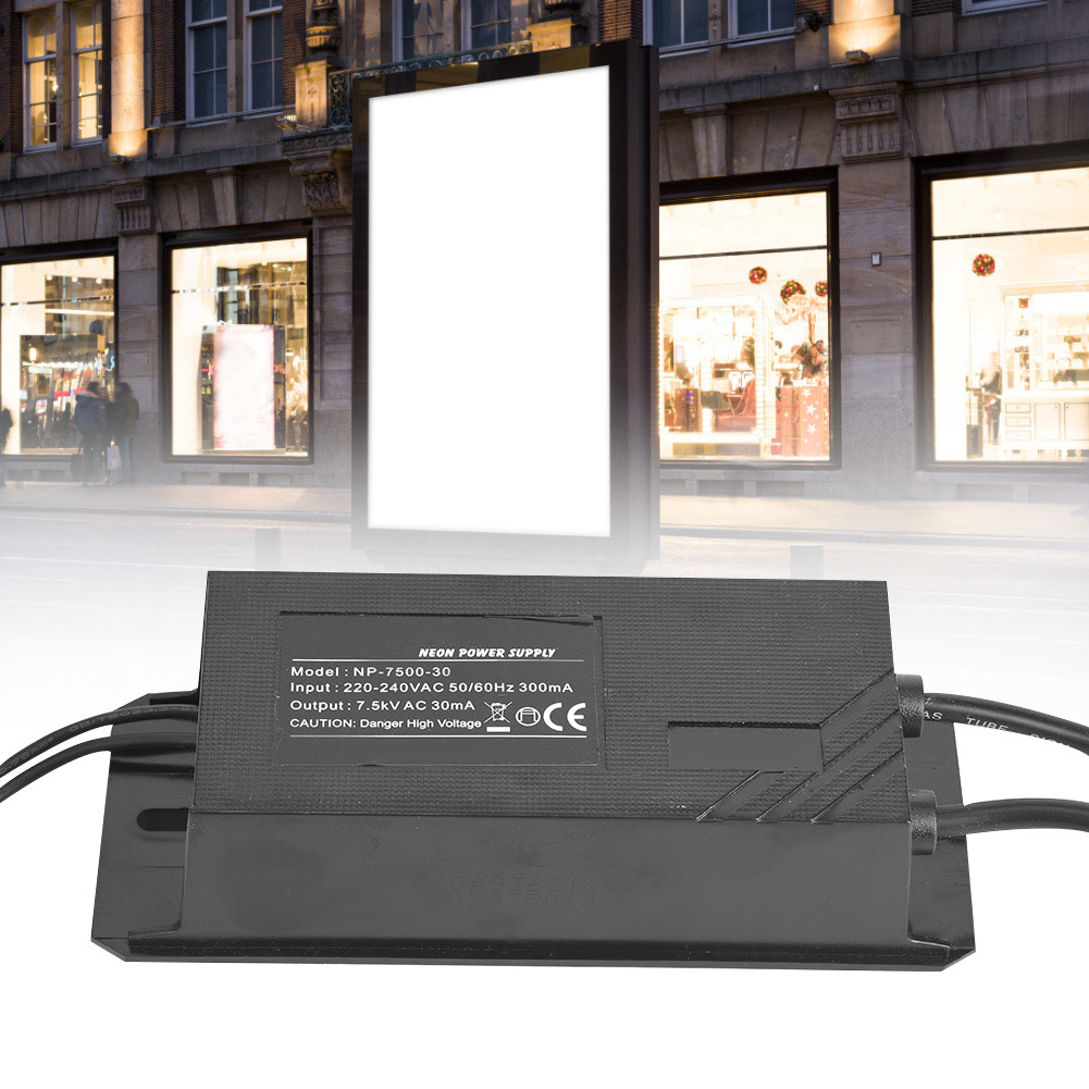 Np-7500-30 Elektronischer Transformator Für Neonbeleuchtung, Stromversorgung 7,5 Kv, 30 Ma