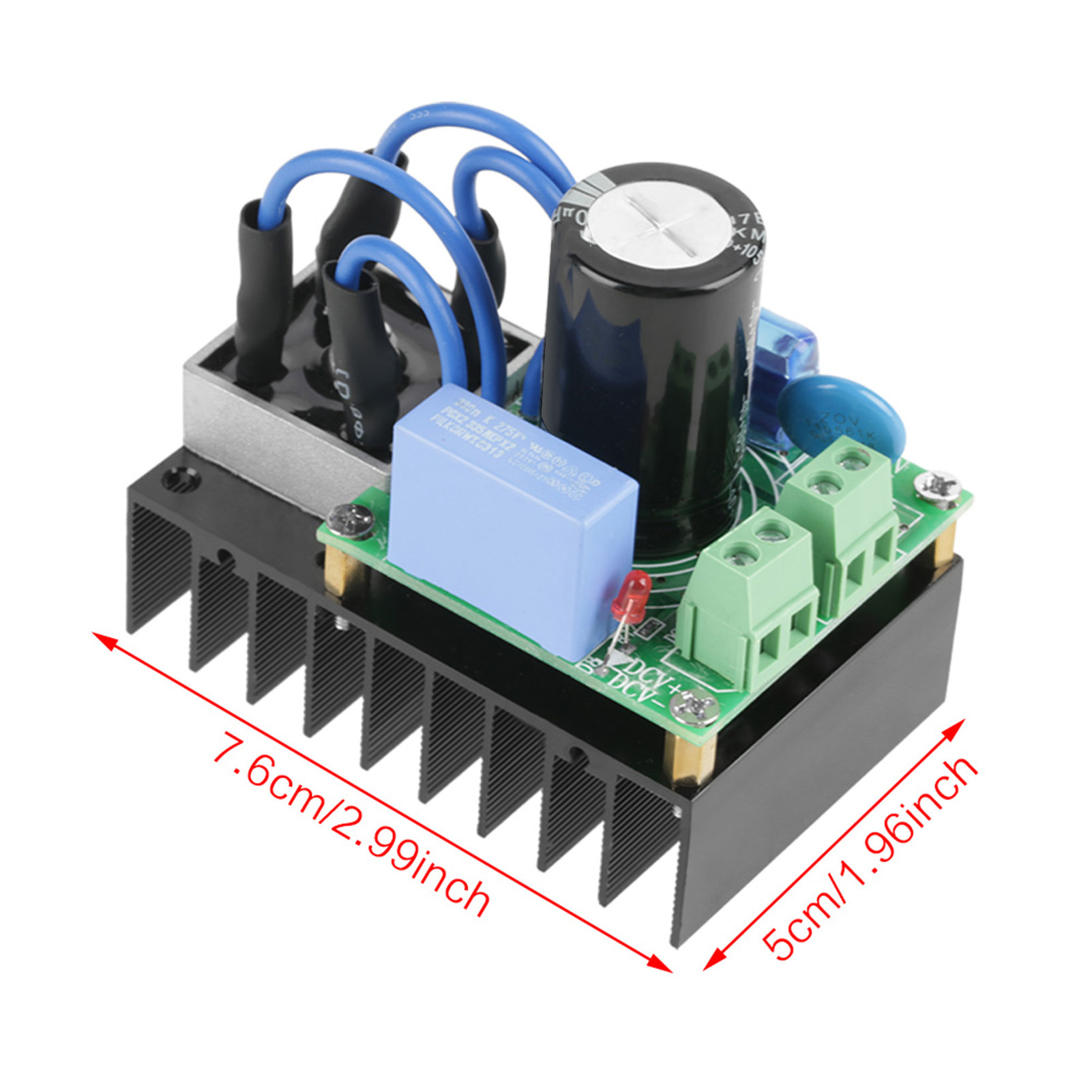 1 Stück 5-34vac - 7-50vdc Allzweck-gleichrichterplatinenmodul