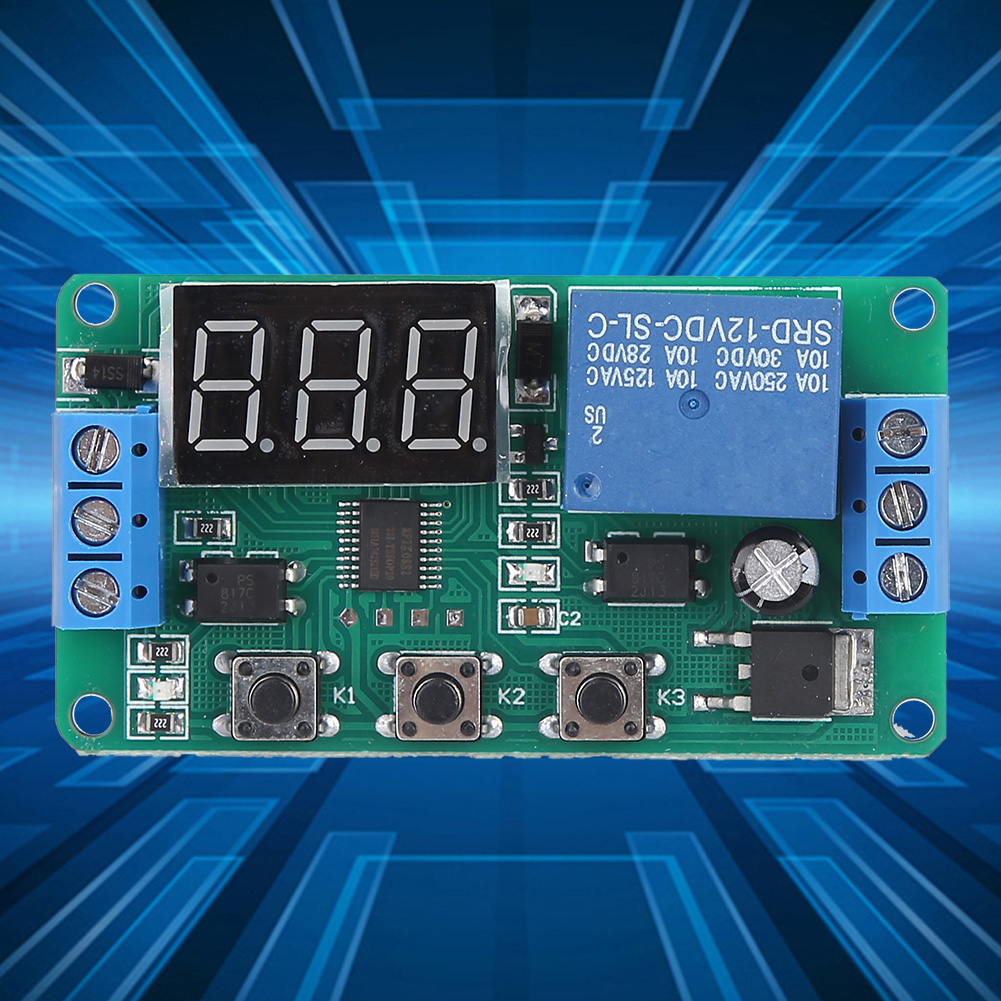 Einkanaliges Zeitrelaismodul Mit Einstellbarer Auslösezeit (dc 12v)