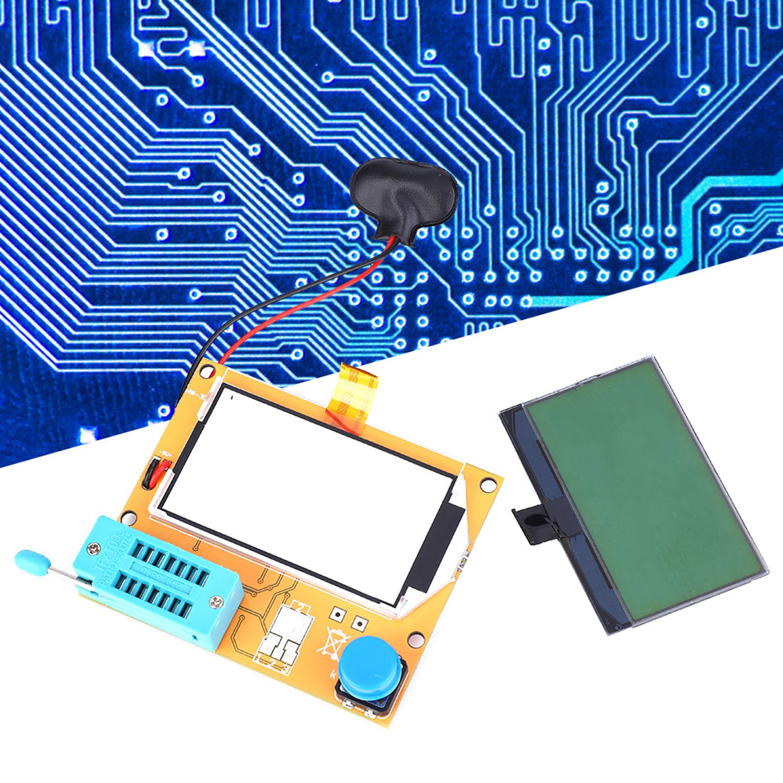 Mega328 Transistor-widerstands-kapazitäts-esr-meter-multimeter-tester Mit Transparentem Gehäuse