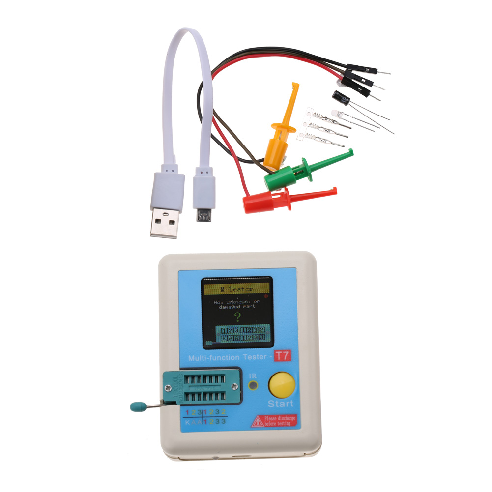 Lcr T7 Tft-transistortester Mit Vollfarbigem Grafikdisplay Und Multifunktionalem Testgerät