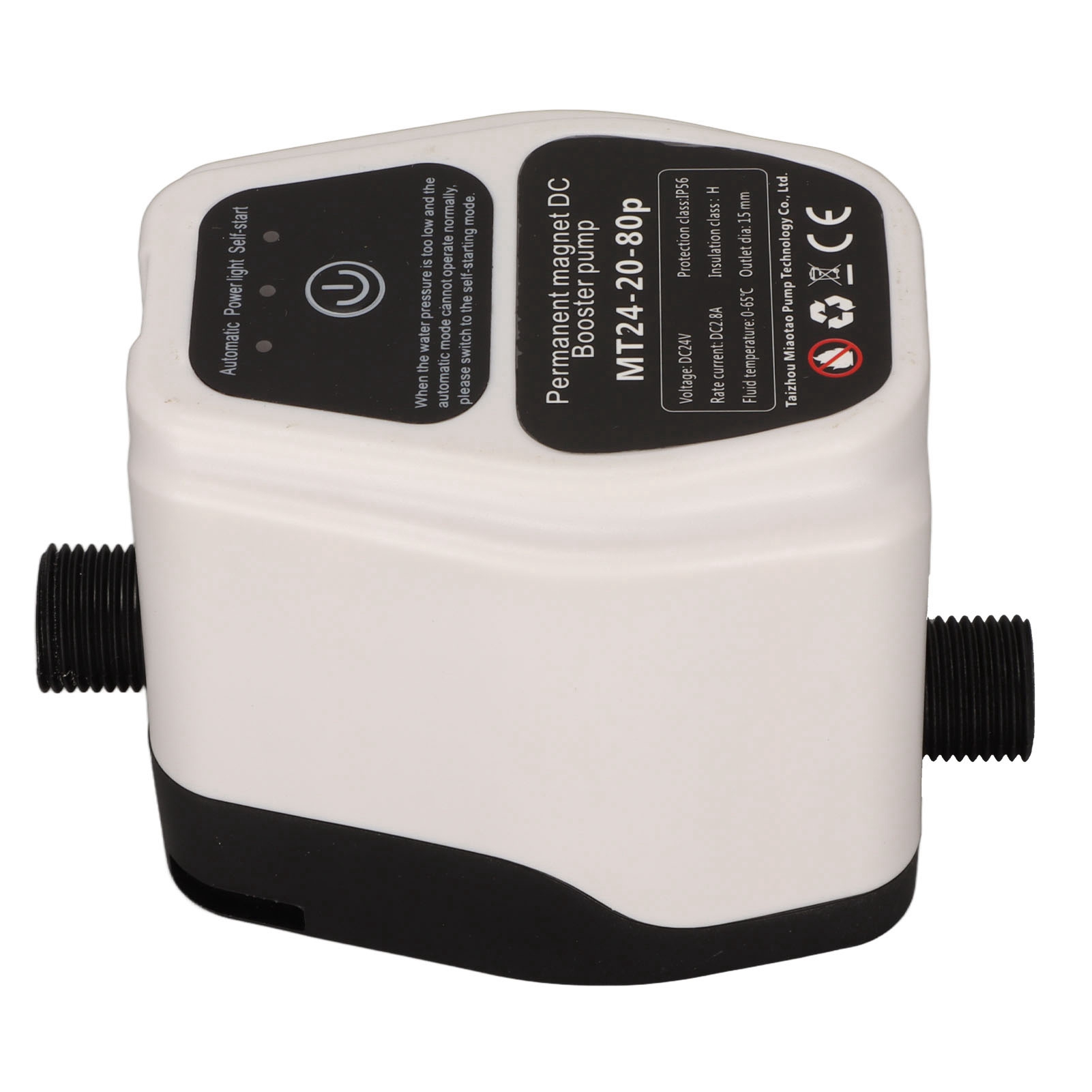 Automatische Druckerhöhungspumpe Für Duschen, Umwälzfunktion, Wandmontage, Gleichstrompumpe 100–240 V, Eu-stecker
