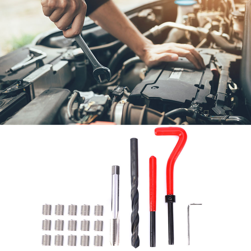 20-teiliges Gewindereparaturset M9x1,5 Edelstahl-gewindebohrerset Zur Reparatur Von Innengewinden