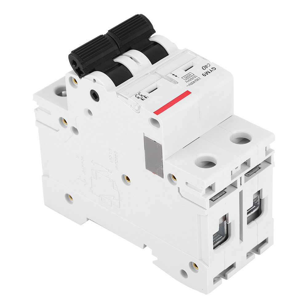 Gym9-c65 Leitungsschutzschalter, 2-polig, 230/400 V, 50/60 Hz, Schutzart Ip20, Fehlerstromschutzschalter, 40 A