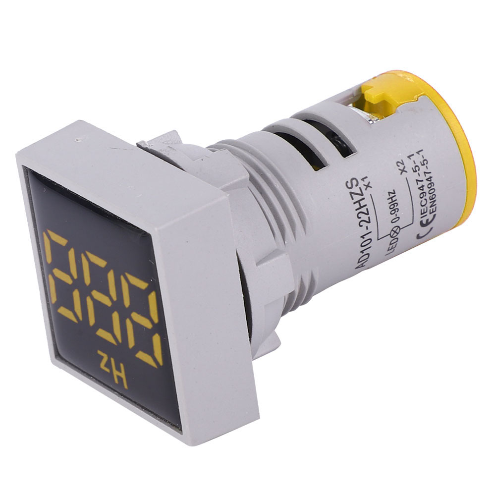 Quadratische Digitale Led-anzeige, Wechselstrom 100380v, 2075hz, Frequenzmessung (gelb)