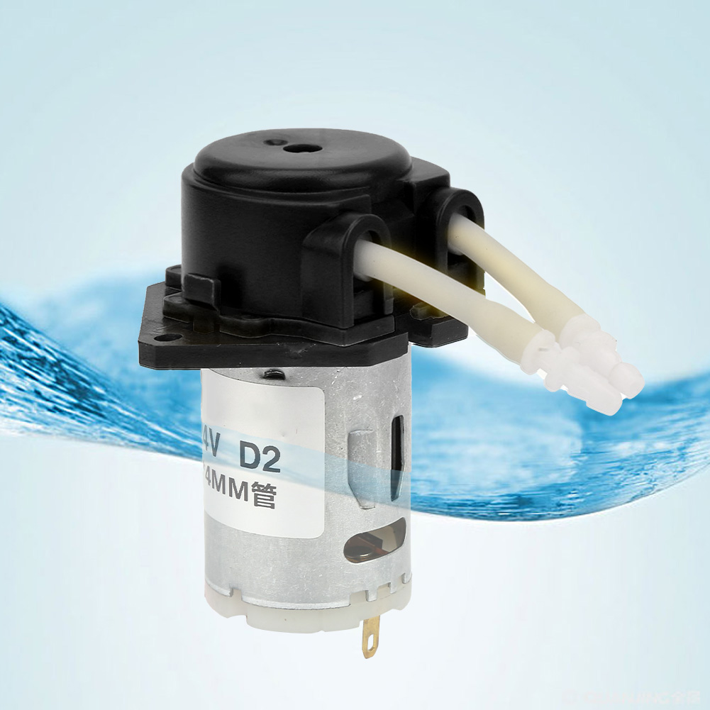 D-2 24mm Dc 24v Diy Peristaltik-flüssigkeitspumpe Dosierpumpe Für Laboranalysen (schwarz)