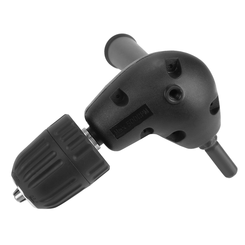 3/8" 90°-winkeladapter Für Elektrische Bohrmaschinen, 9,5 Mm Rundschaft, Schnellspannfutter