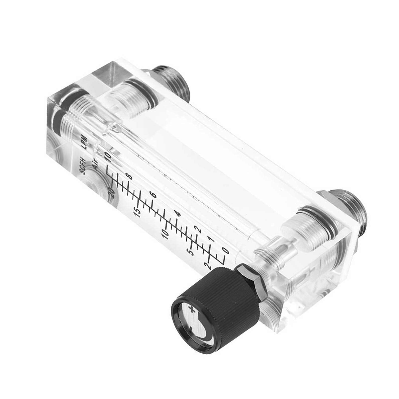 Gasdurchflussmesser Lzm6t Aus Acrylglas (pmma), Einstellbar, Frontplattenbauweise, 1–10 L/min, 1/4"-bsp, M181,5