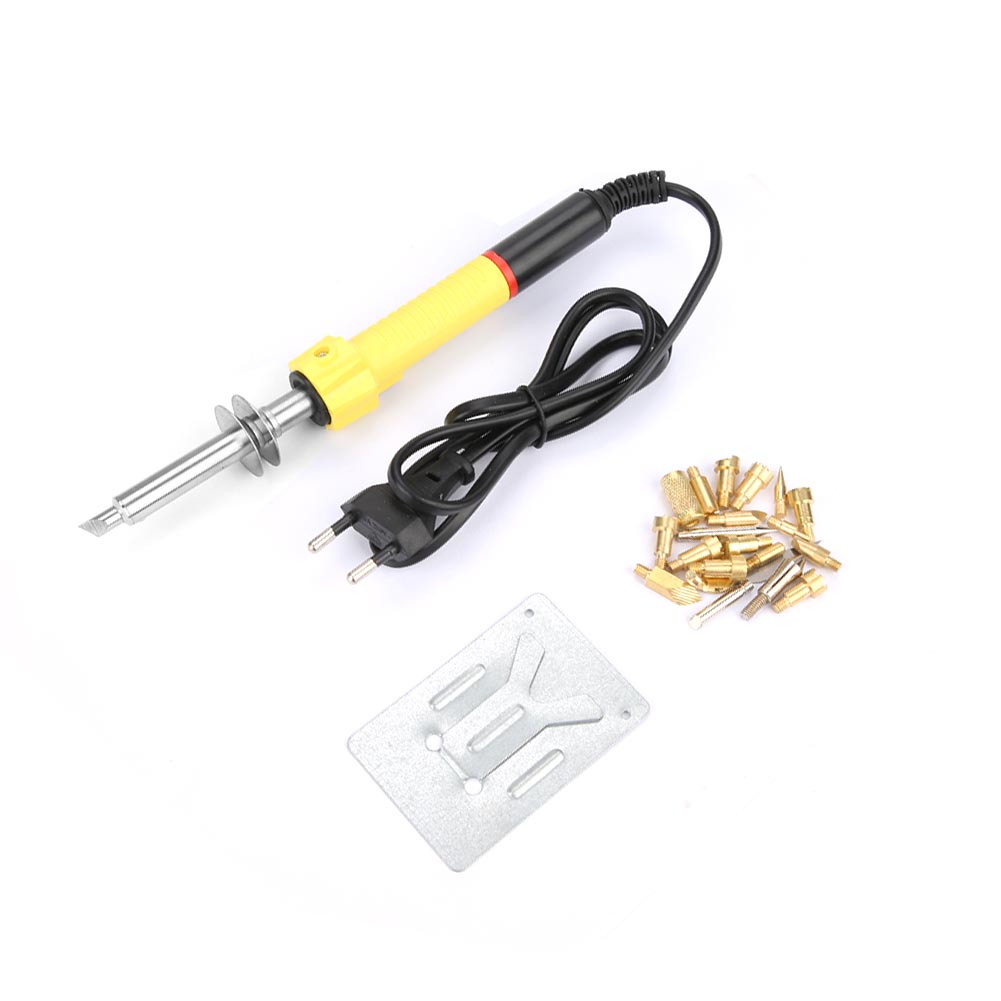 Elektrisches Gravur- Und Brennspitzenset Für Pyrographie, Eu-stecker 220 V (gelb)