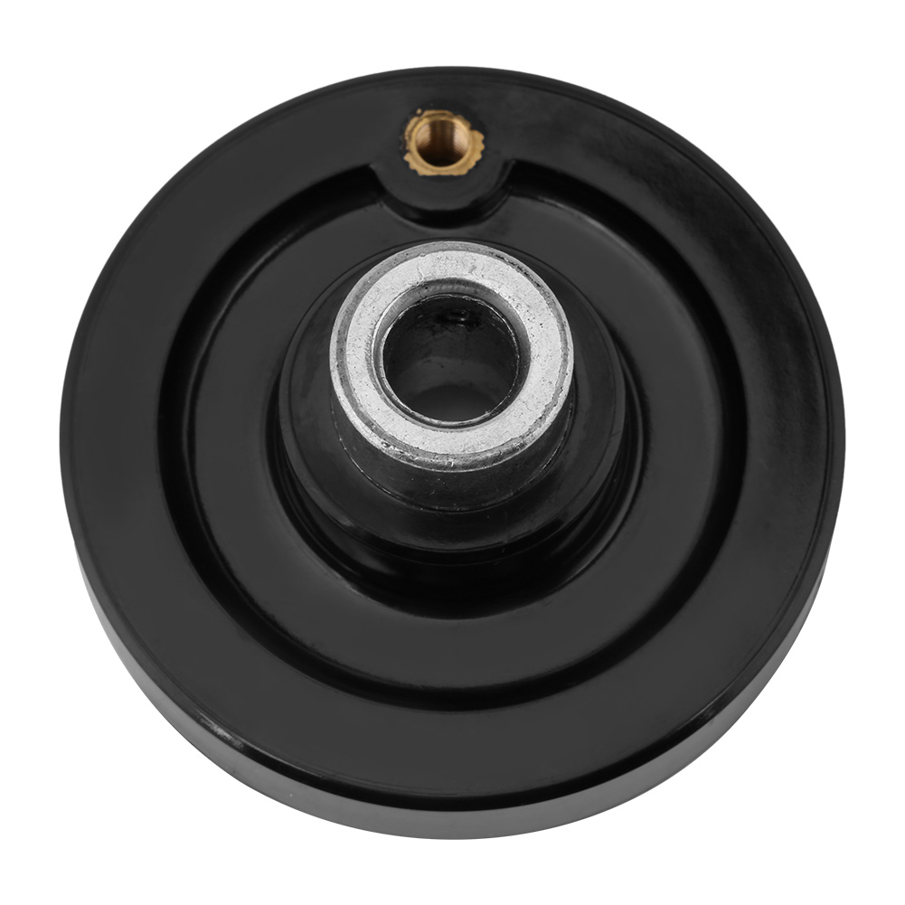 1 Schwarzes Hinterachs-handrad Für Dreh- Und Fräsmaschinen Mit Drehbarem Griff (10 X 63 Mm)